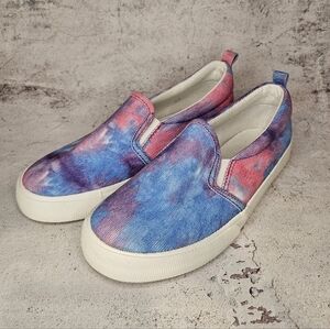 Cat & Jack Tye Dye Canvas Slip-On Sneakers / Youth Size 4